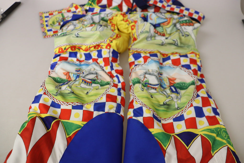 Multicolor Printed Snow Trouser Pants