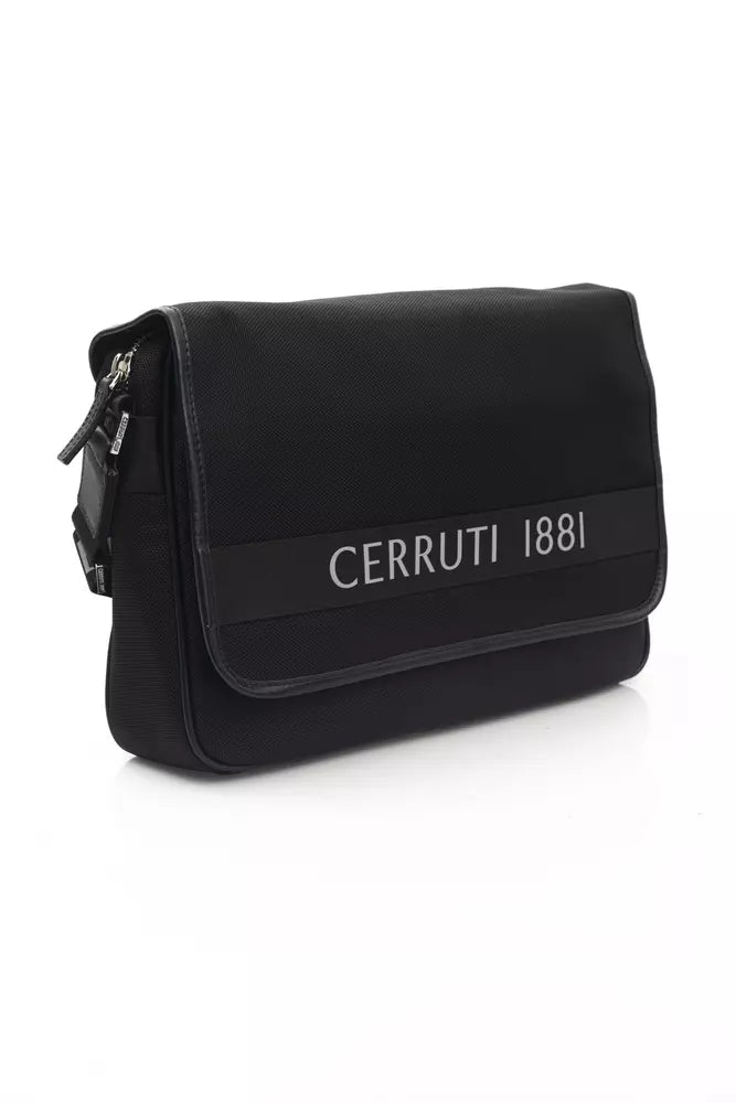 Black Nylon Women Crossbody Bag