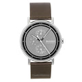 Skagen Signatur Leather Strap Multifunction Grey Dial Quartz SKW6941