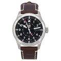 Luminox Air Pilot P-38 Lightning GMT Leather Strap Black Dial Swiss Quartz XA.9521 100M